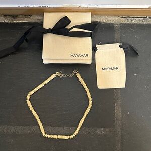 Mayamar Gold Beaded Necklace